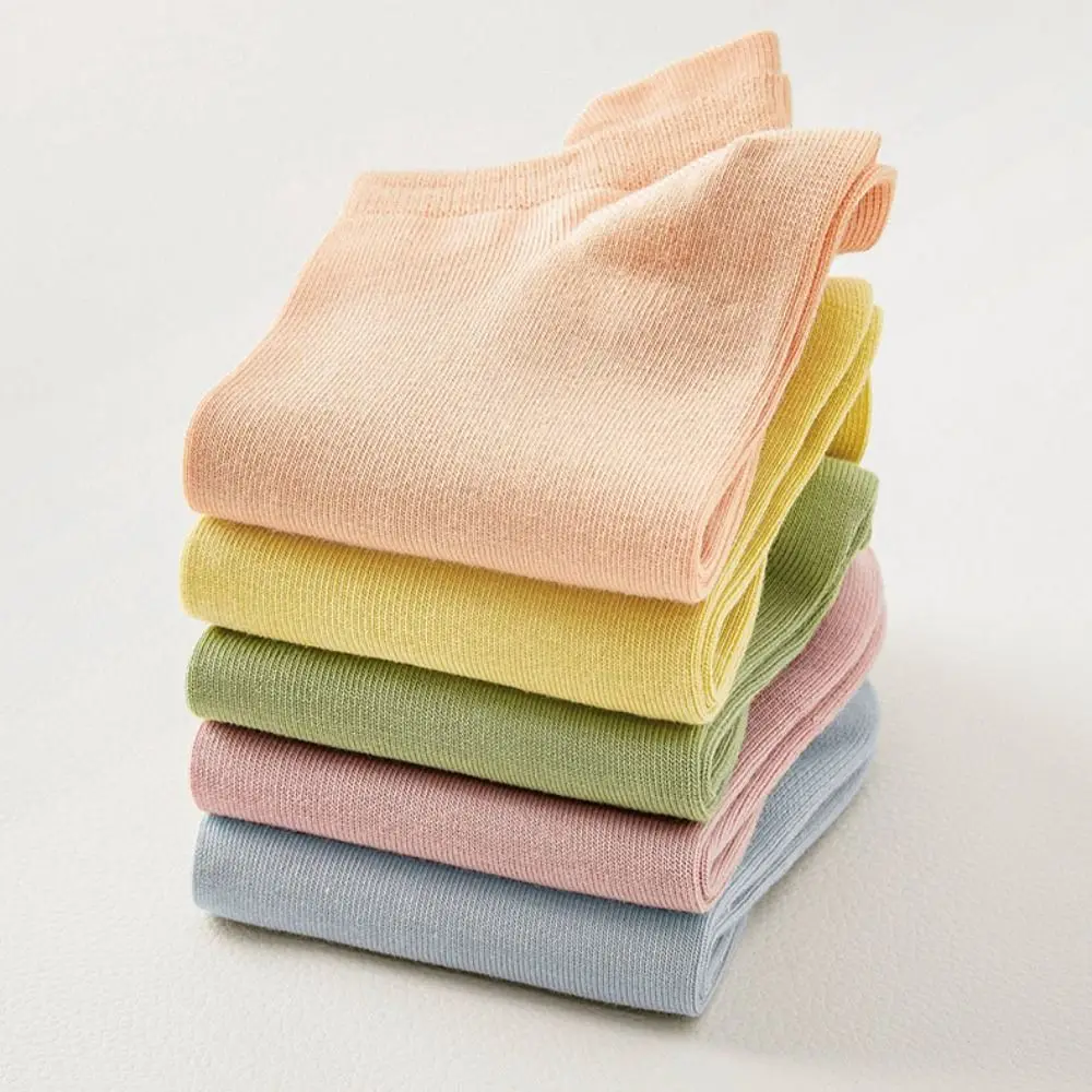 10Pairs Casual Candy Color Invisible Boat Socks Harajuku Breathable Mesh Short Socks Casual Korean Style Ear Lifting Socks Daily