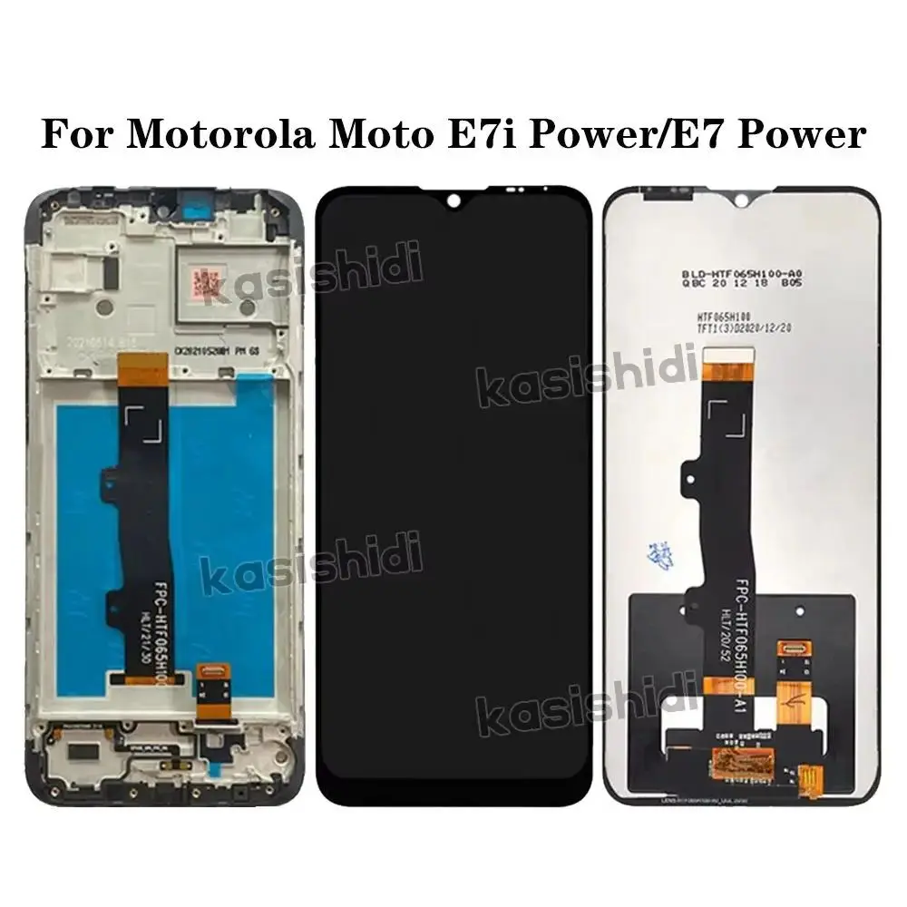 LCD For Motorola Moto E7 E7i Power Lcd Display Screen Touch For Moto E7 Power LCD Diaplsy Digitizer Assembly Parts 100% Tested