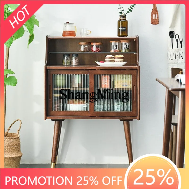 

SM wood dining side cabinet modern simple living room wall integrated wine cabinet household kitchen storage tea cabinet