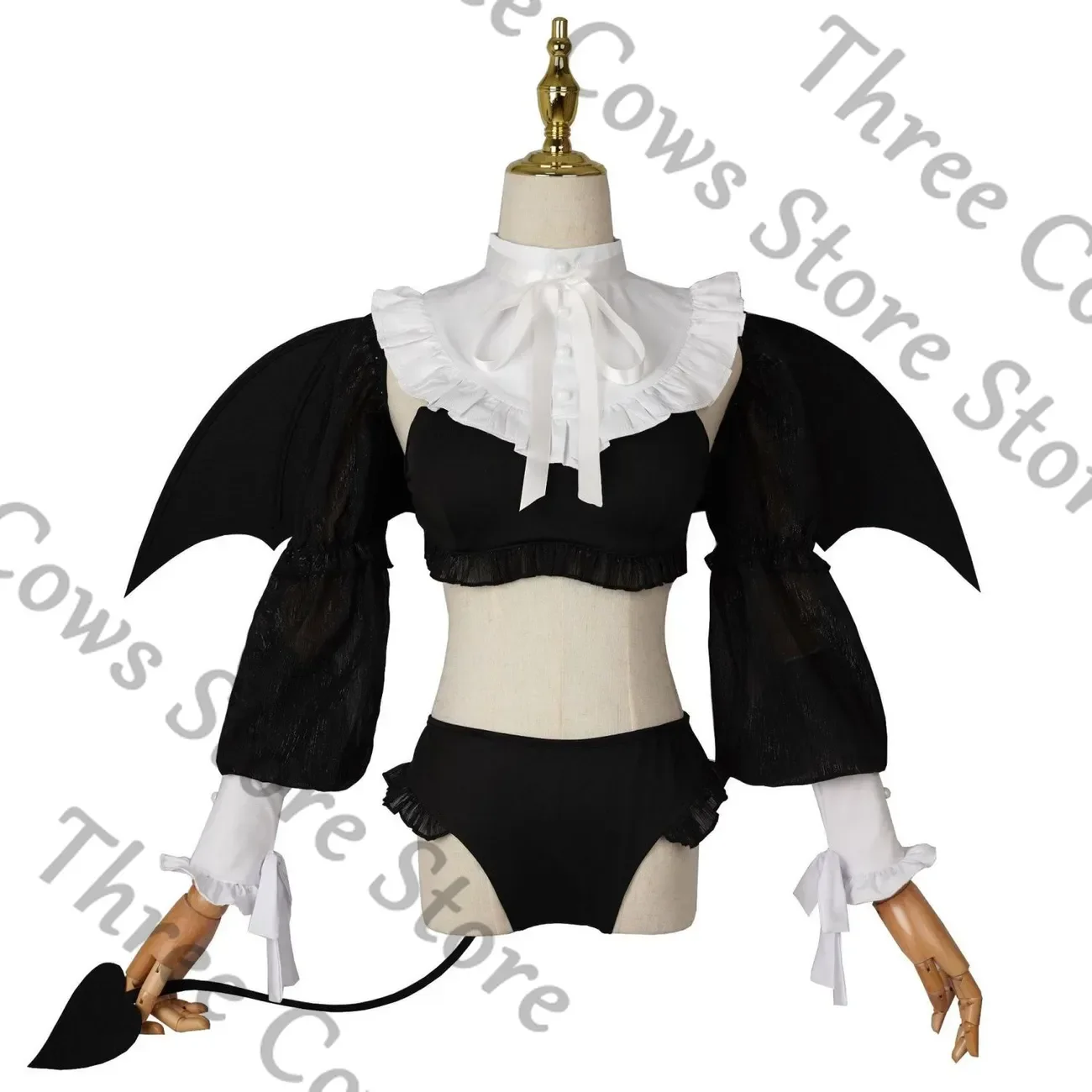 

Anime My Dress-Up Darling Kitagawa Marin Liz Ver. Cosplay Cartoon Costume Ear Wing Earring Eardrop Boob Tube Top Shorts Gift