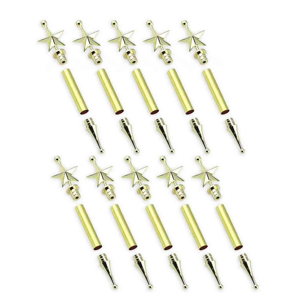 A59T 10 ensemble d'ornements d'arbre de noël, Kit de projet de tournage sur bois, artisanat de noël, bricolage, décoration suspendue d'arbre, Kit de tournage D