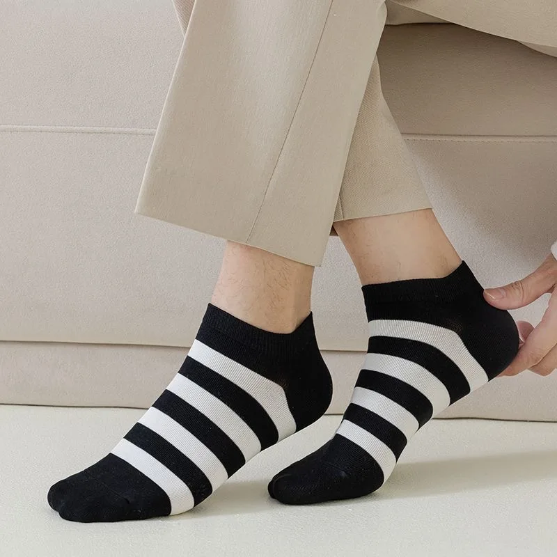 

Spring and summer boat socks women's striped socks ins trend cute not to fall off with girl short socks