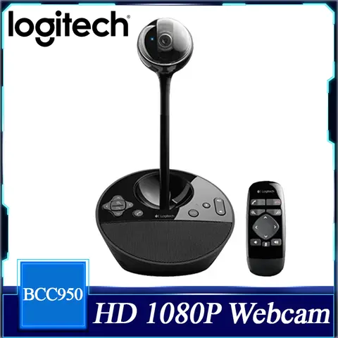 Logitech BCC950 HD 1080P Conference Webcam Desktop Video Webcam Built-In Microphone Noise Reduction Suitable For Home Office