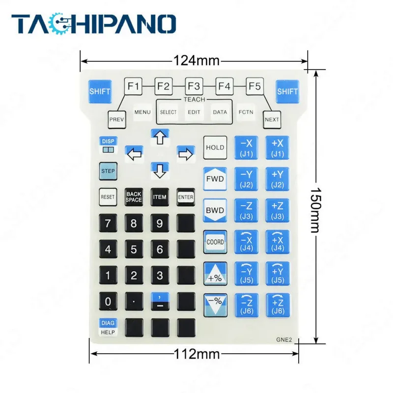 Membrane Keypad for Fanuc GNE2 Teach Pendant Protective Film