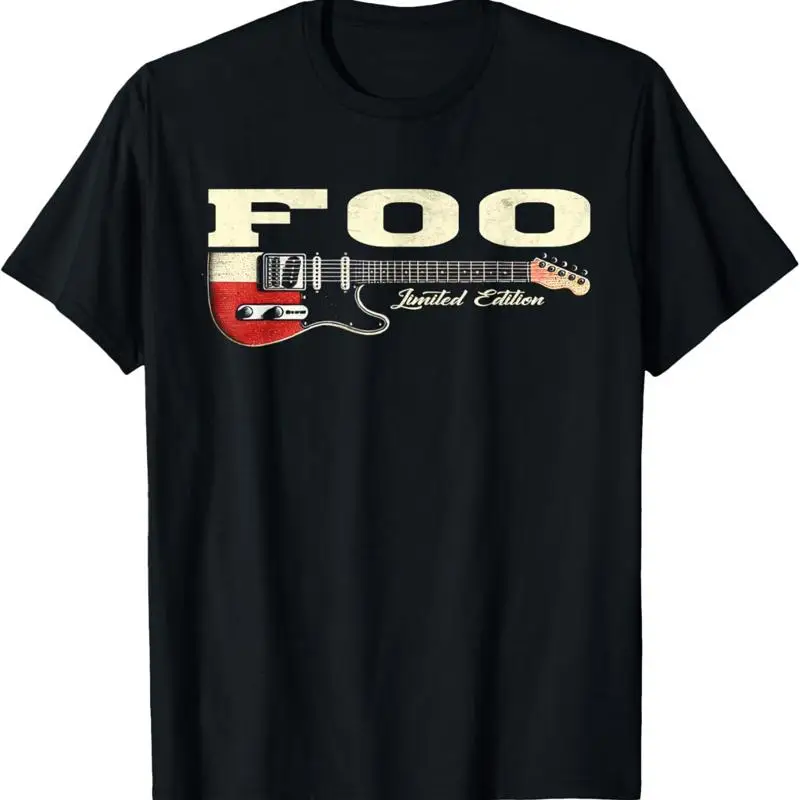 

Foo Last Name Pride Limited Edition Classic Guitars T Shirt
