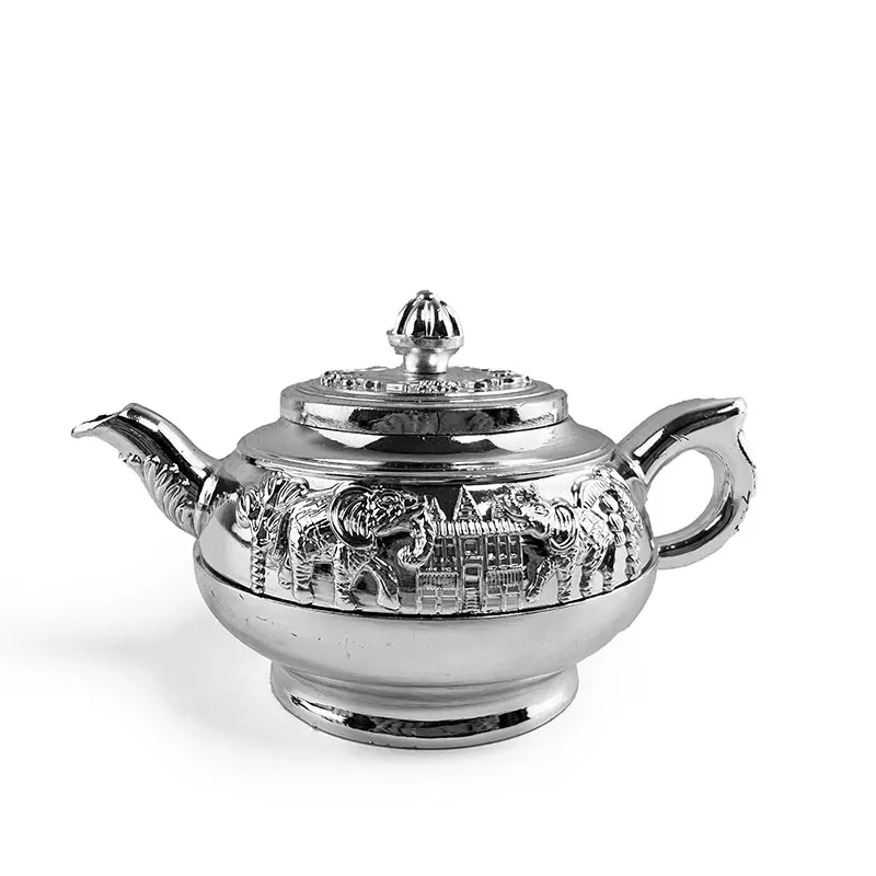 Sterling silver teapot Chinese tea large capacity men's teacup set tea set home retro style