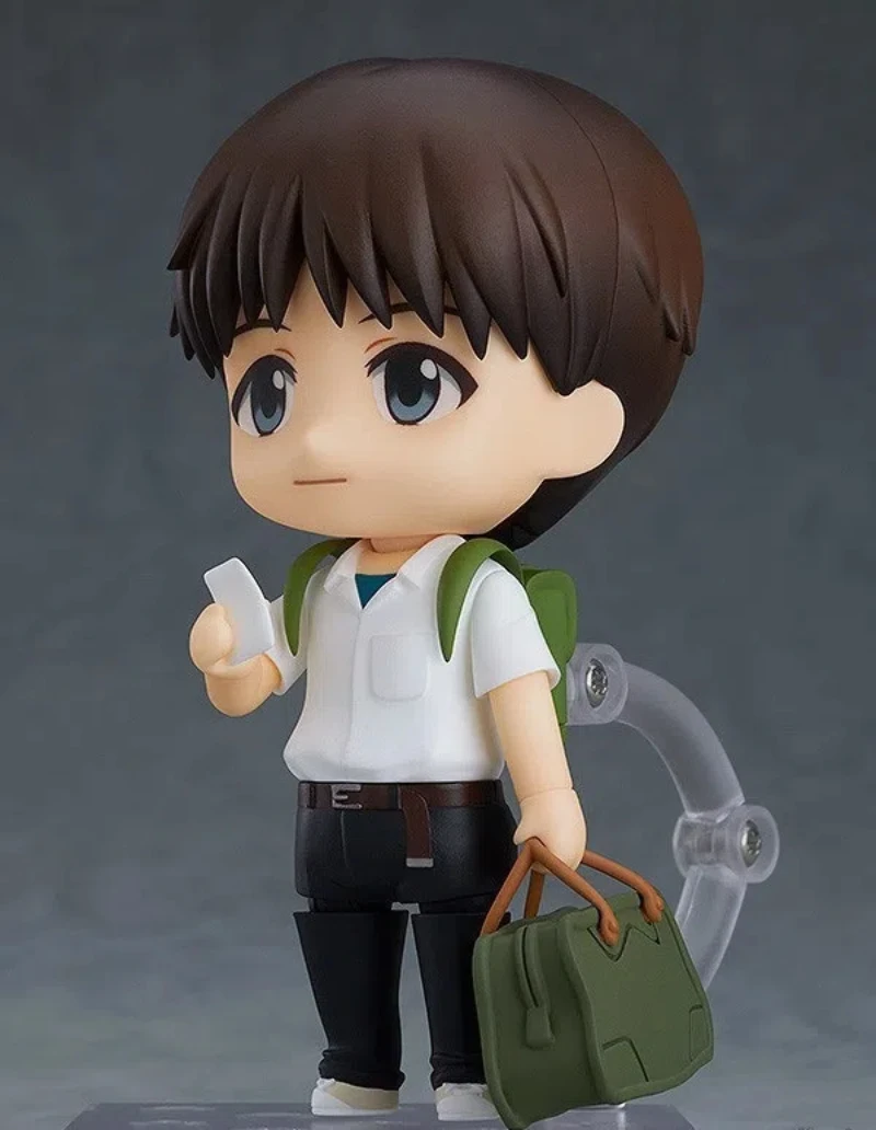 

10cm Anime EVA Ikari Shinji q-version Joint mobility Action Figure PVC Model Statue Toys Doll Desk Decor Collectible Gifts