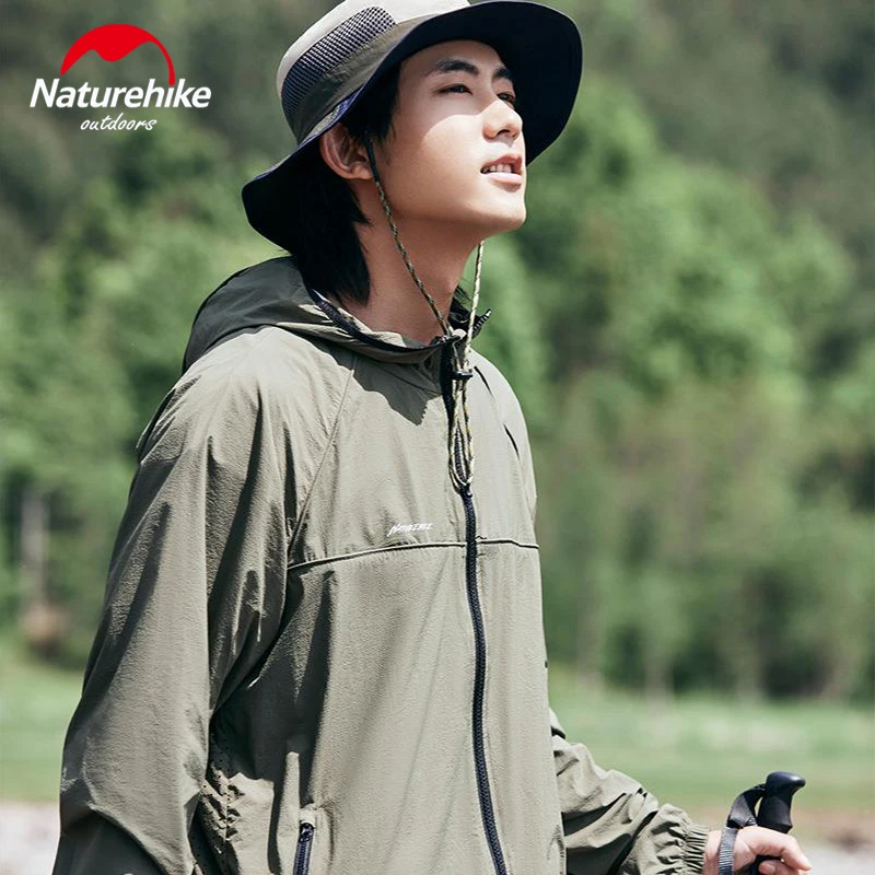 Imagem -06 - Naturehike Homem uv Blocking Jacket Sun Protection Coat Summer Windbreaker Sunscreen Hooded Sportswear Impermeável Quick Dry