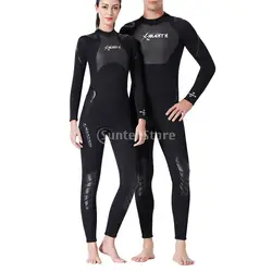 3mm Neoprene Wetsuit, Women Full Suit Scuba Diving Surfing Swimming Thermal Swimsuit Rash Guard - Various Sizes