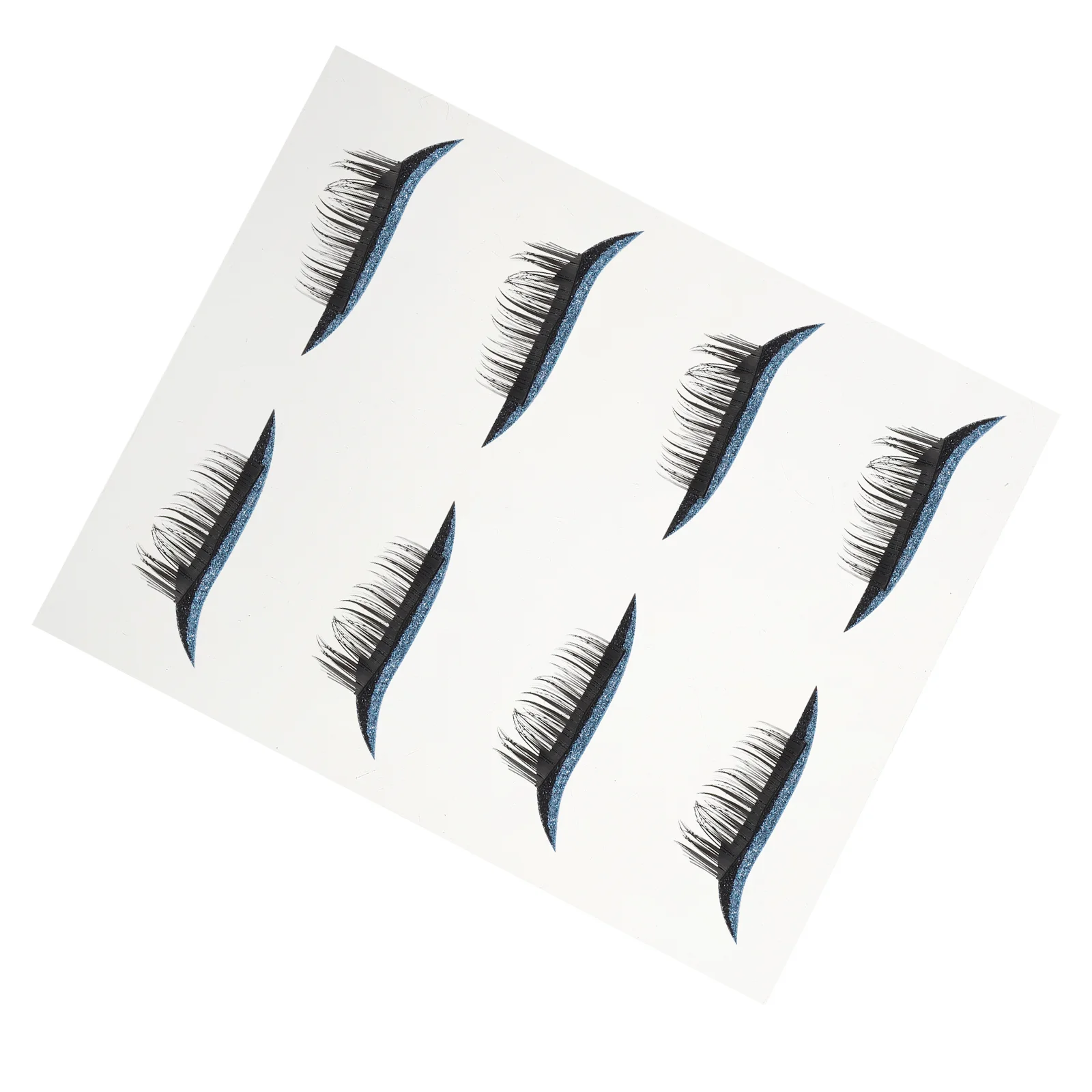 4 Pairs False Eyelashes Makeup Sticker Line Eyeliner Pencils for Women Adhesive Tape Double Side Waterproof Decal Strip