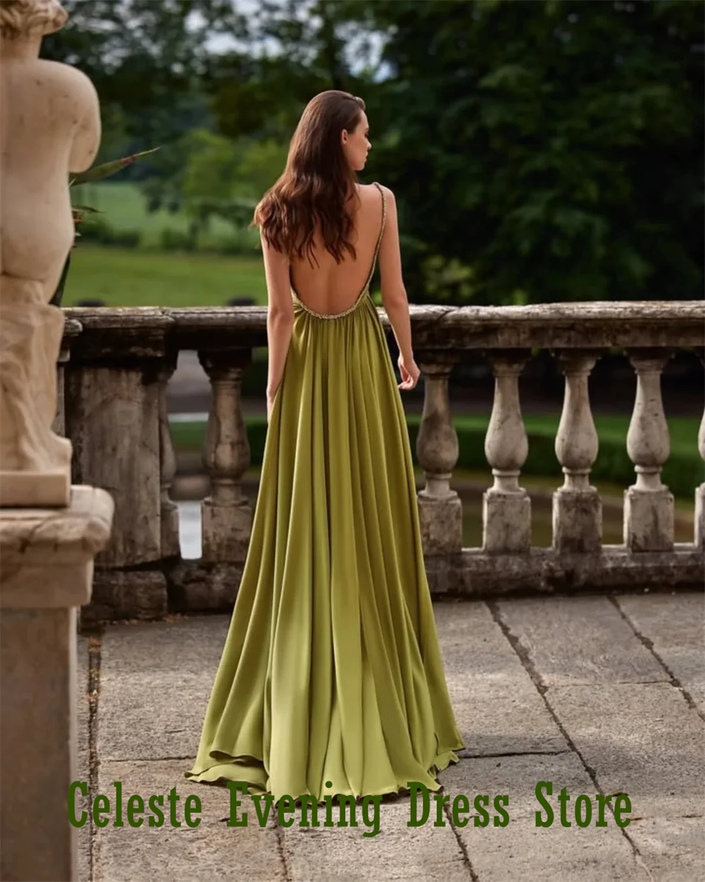 Customized Simple Green Jersey Evening Dress Elegant One Shoulder Sleeveless Homecoming Dresses Exquisite Vestido De Festa