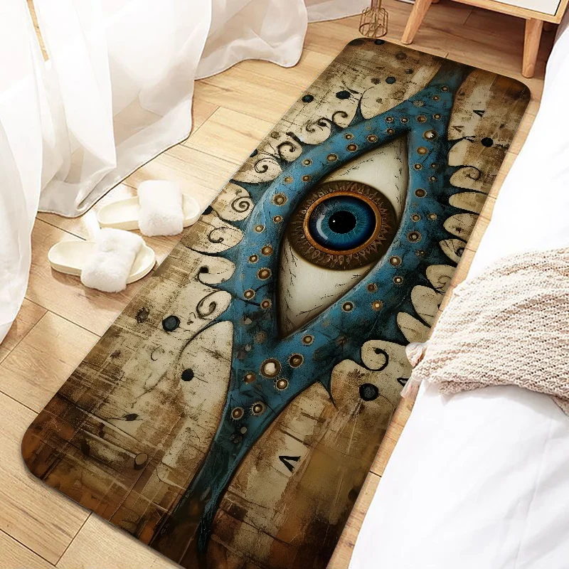 

Evil Eye Door Mat Entrance Non-slip Doormat Washable Kitchen Carpet Living Room Hallway Rugs Bathroom Bath Door Mats