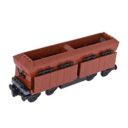 MOC City Creative Idea Ore Truck Train Light Rail Building Block Bricks DIY Technical Toys for children gifts