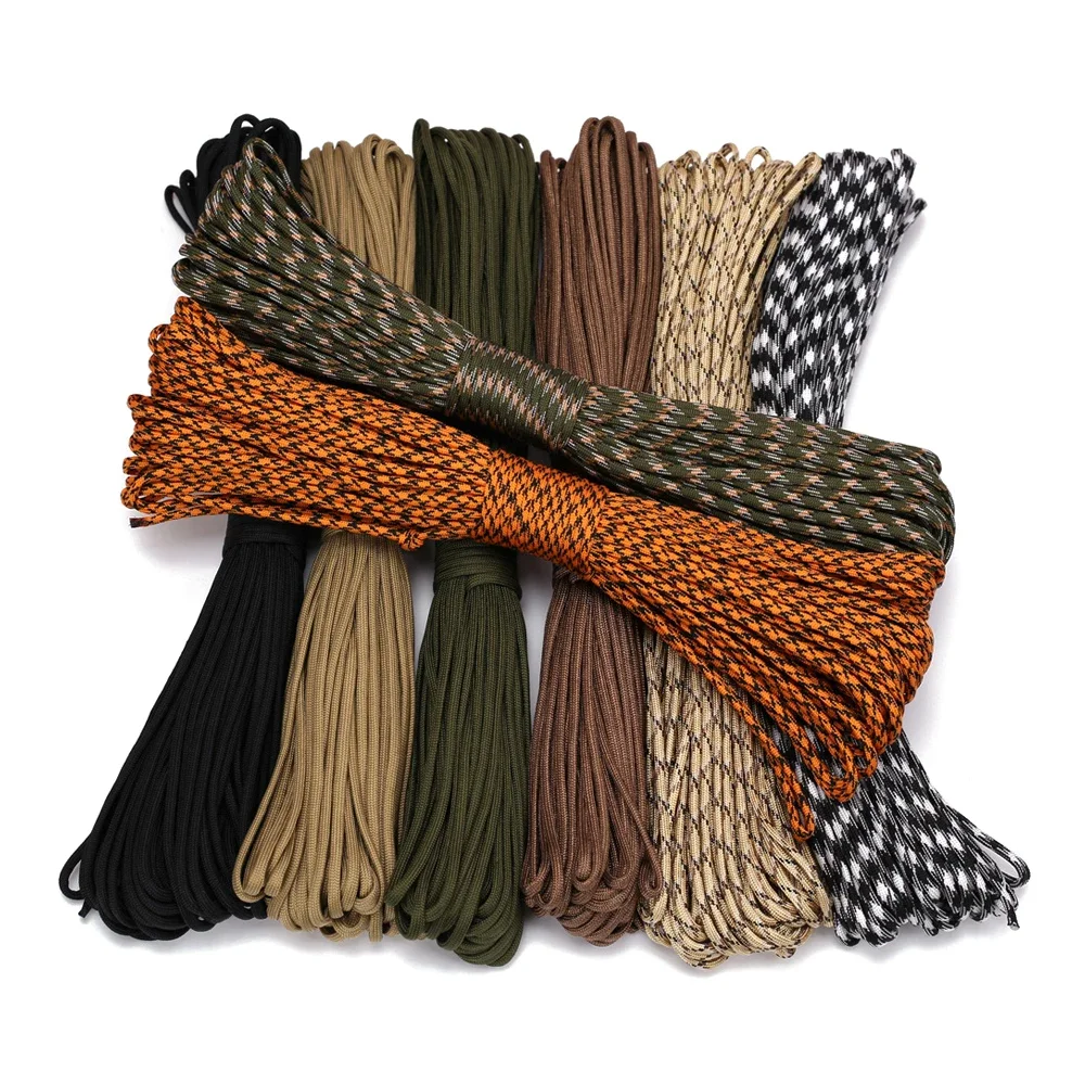 31M 7-Core 550 Paracord 4mm Parachute Cord Outdoor Camping survival Rope kit Umbrella Tent Lanyard Strap Clothesline