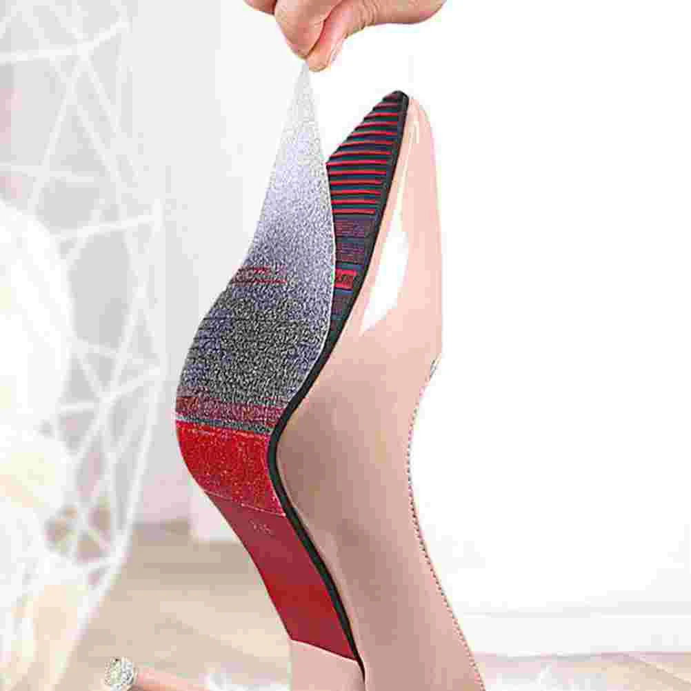 2 Rolls Shoe Inserts Sole Sticker Pads Non-slip High-heels Bottom Wear-resistant Shoes Women's