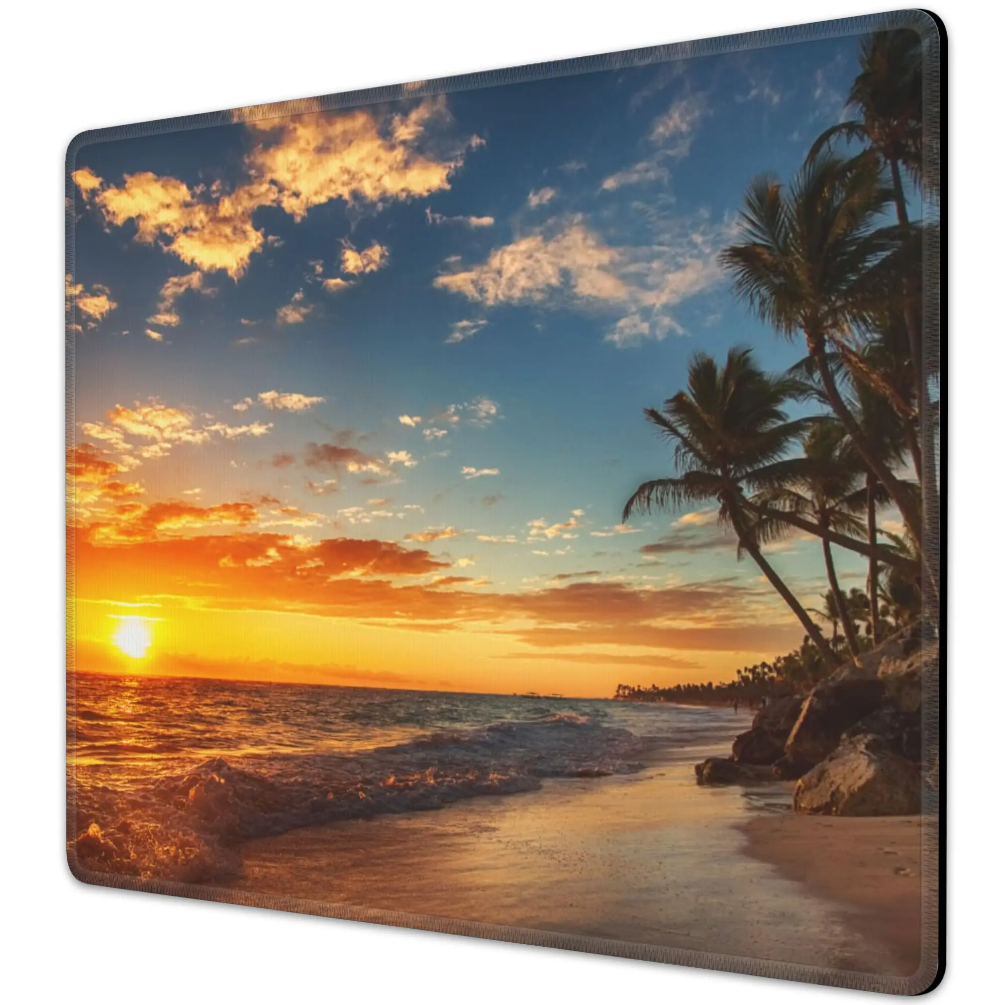 

High Quality Beautiful Tropical Beach Gaming Mousepad Gamer Mouse Mat Keyboard Mats Desk Pad Mousepads 22x18cm For Computer