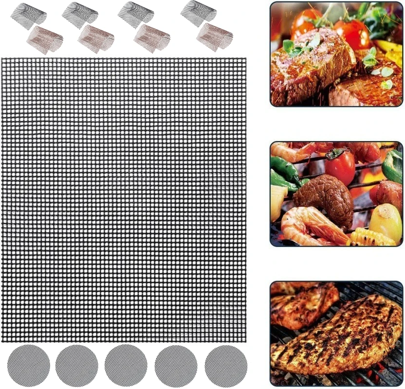 

Высокотемпературный сетчатый коврик для гриля для барбекю, можно разрезать, пищевой коврик для барбекю для ломтиков мяса Гриль Аксессуары