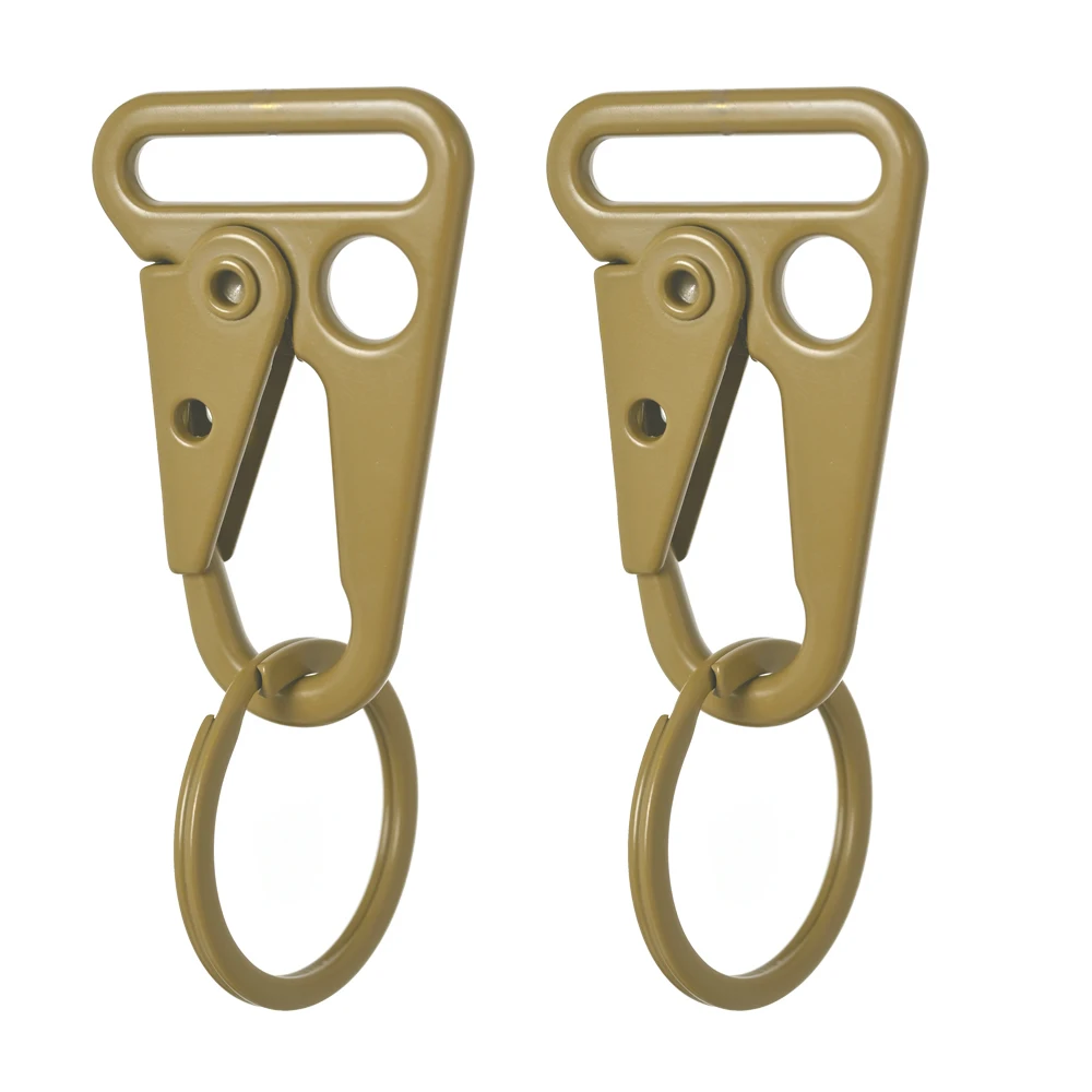 2Pcs HK ประเภท1 "นิ้ว Snap Hook สลิง Clash Stud คลิปปืนไรเฟิลสายคล้องจุดยึด Carabiner หัวเข็มขัดอุปกรณ์ล่าสัตว์