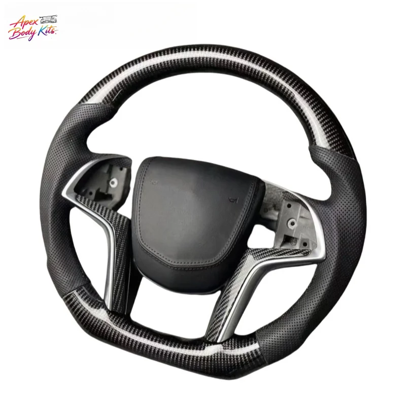 For Cadillac XTS SRX Sport Flat Bottomed Carbon Fiber Upgrade and Customized Modification Steering Wheel