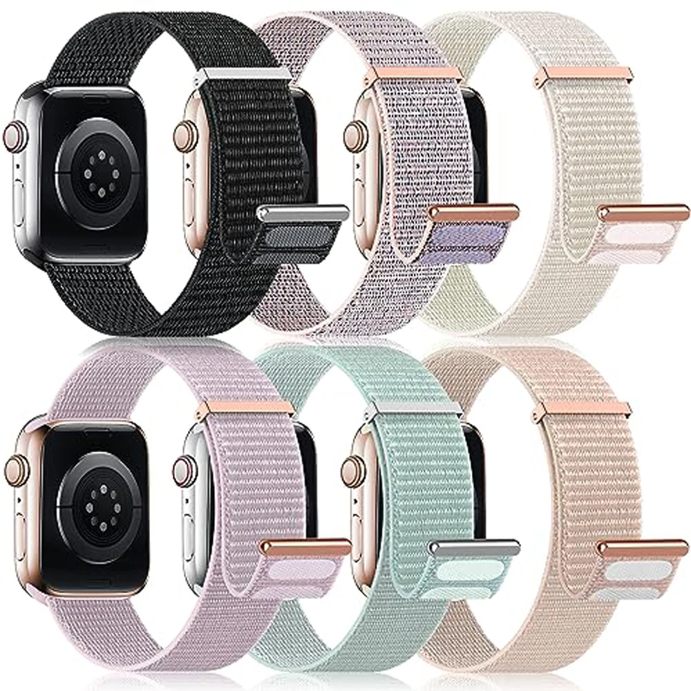 Sport loop For Apple Watch Ultra 2 Band 49mm 44mm 40mm 45mm 42/41/38mm Nylon pride Bracelet iwatch Strap Series 9 8 7 6 5 4 3 se