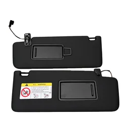 For VW Tiguan L Touran Kodiaq 2017-2024 Interior Black Sun Visor Sun Shield Panel Makeup Mirror with Cable 5TD857551 5TD857552