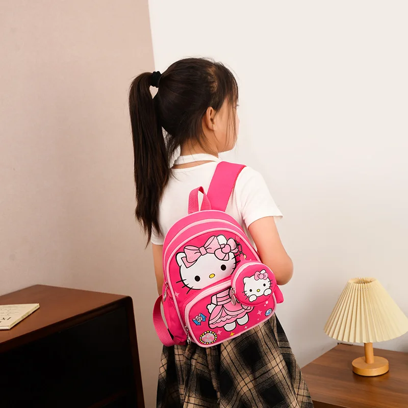 

Hello kitty Kids Schoolbag Kindergarten Kids Lightweight Backpack Sanrio Student Backpack Girls Boys Handbag