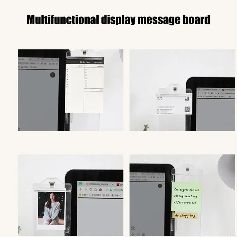 Monitor Memo Board Message Memo Holder Notes Boards Computer Monitor Supplies Phone Holder for Office and Home K92C