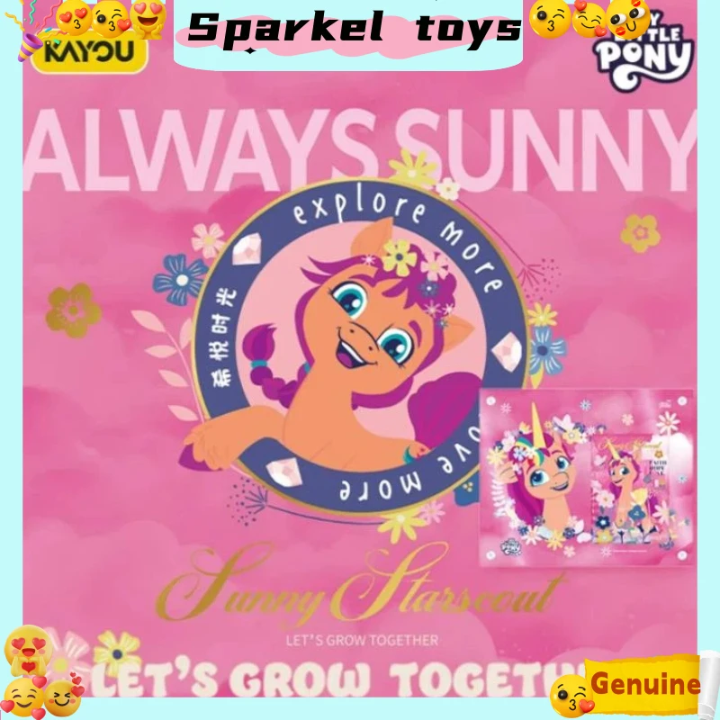 

Новое поступление, оригинальные на складе Kayou My Little Pony Generation 5: энергетические открытки для новорожденных Sunny Starscout, подарки на день рождения