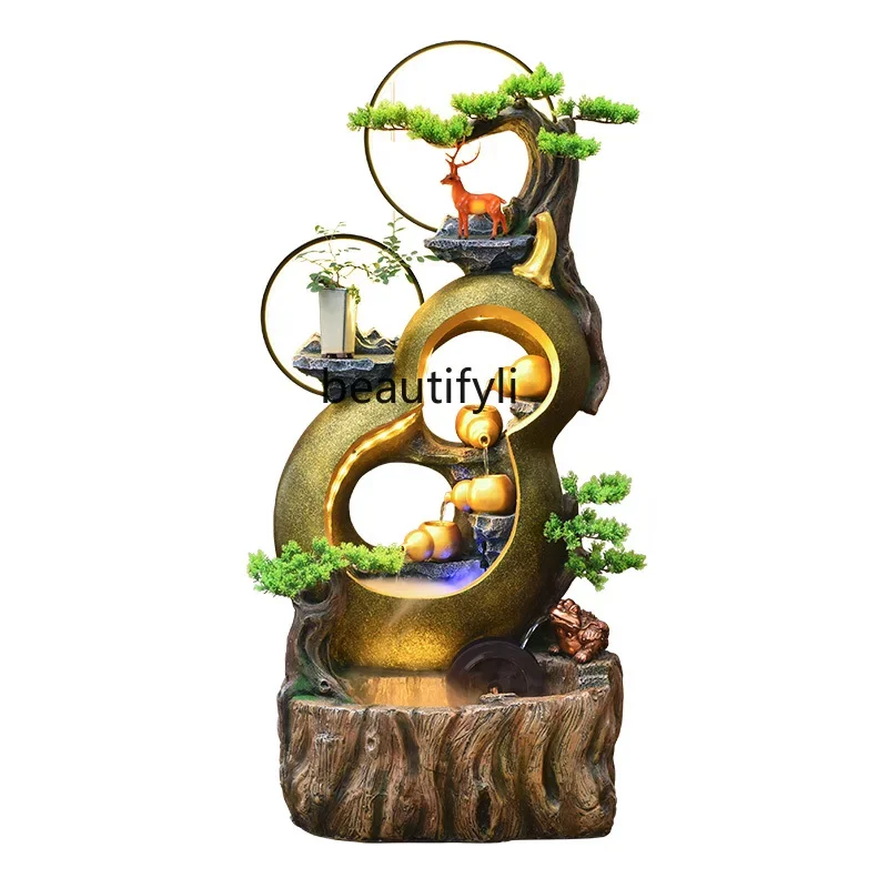 

Rockery Fountain Water Bonsai Loop Home Living Room Office Indoor Feng Shui Make Money