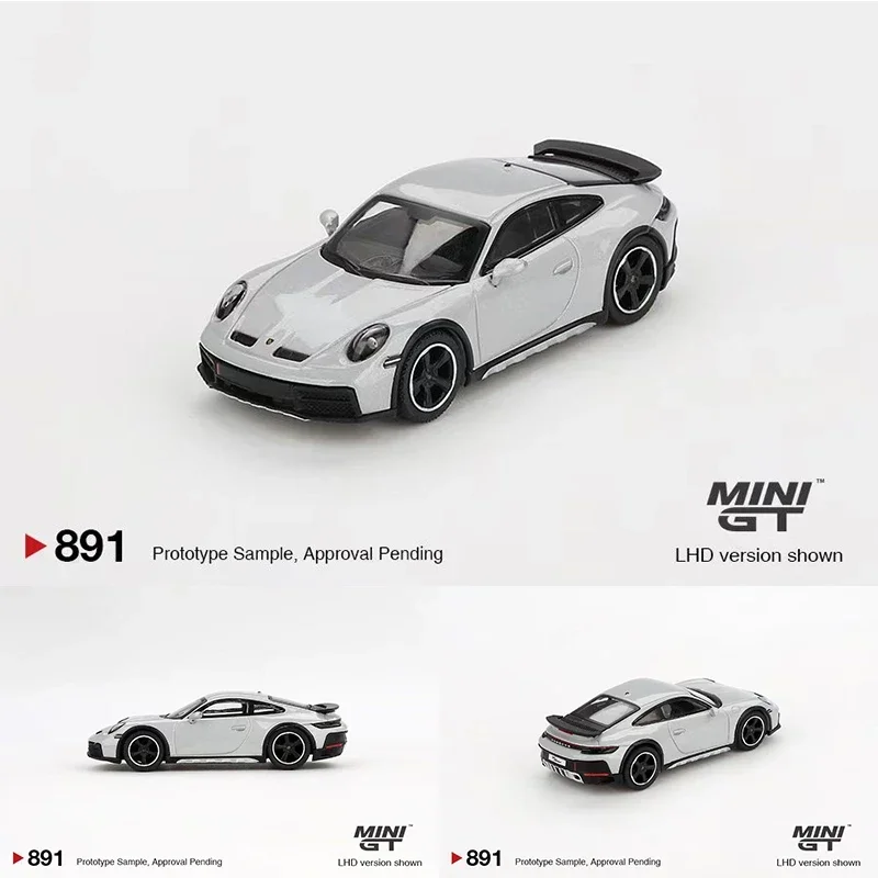 

MINIGT 891 In Stock 1:64 Dakar 992 Ice Gray Metallic Diecast Model Collection Toys