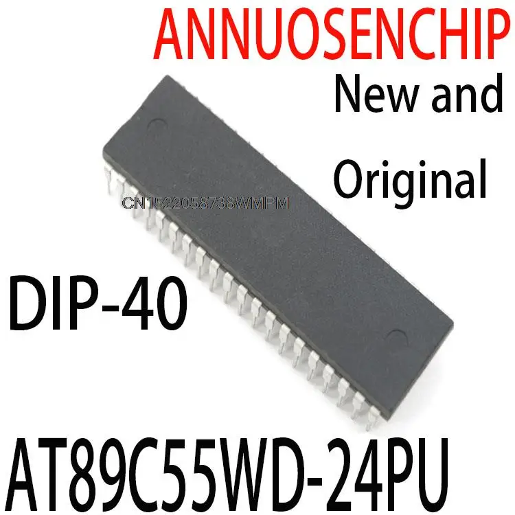 10PCS New and Original    AT89C55WD 24PU    DIP-40  New original AT89C55 AT89C55WD-24PU