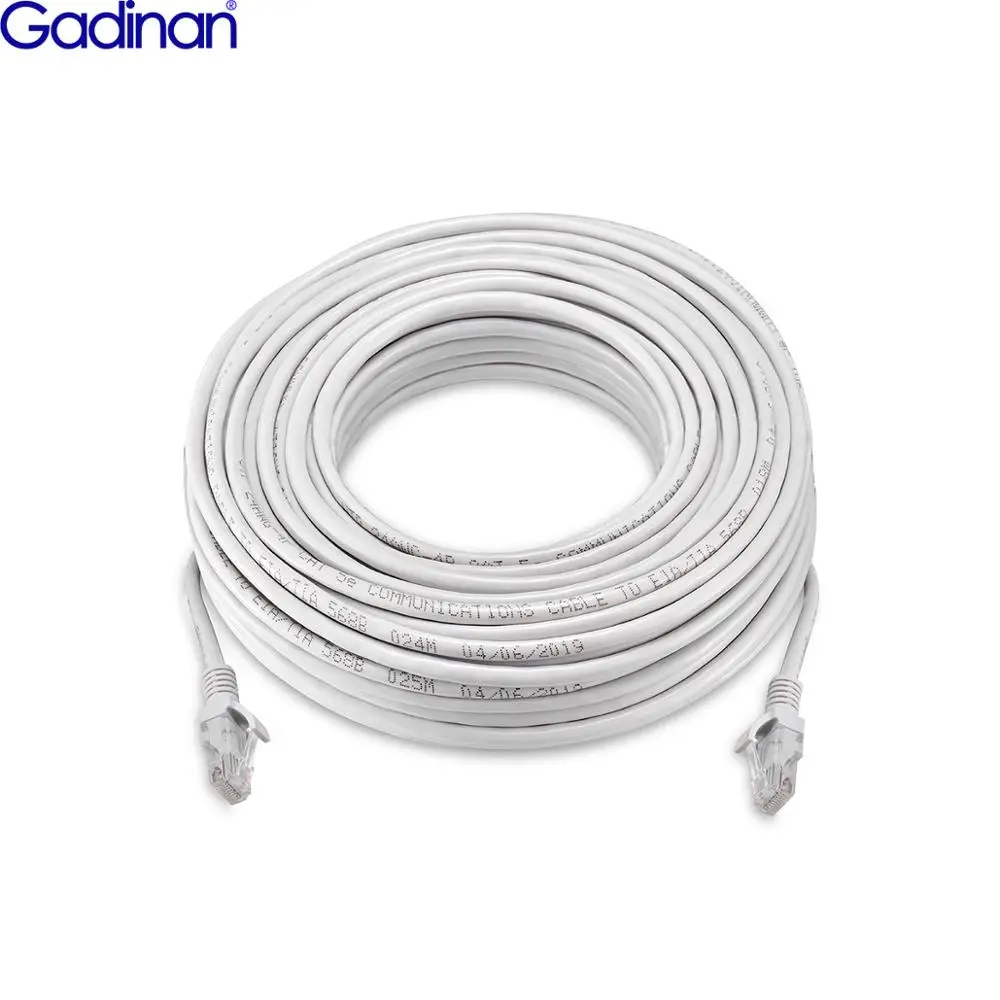 

Gadinan 10M/20M/30M50M Ethernet Cables RJ45 Are Used For POE IP Cameras And NVR System Suited For 10Mbps/100Mbps Network