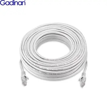 Os cabos Ethernet Gadinan 10M/20M/30M50M RJ45 são usados para câmeras IP POE e sistema NVR adequados para rede de 10Mbps/100Mbps