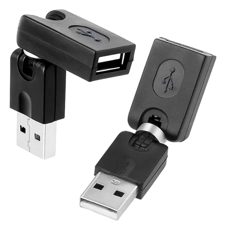 Good Quality Rotary Twist USB 2.0 Type A Male to Female Female to Female 360 Degree Rotation Angle Extension Adapter Converter