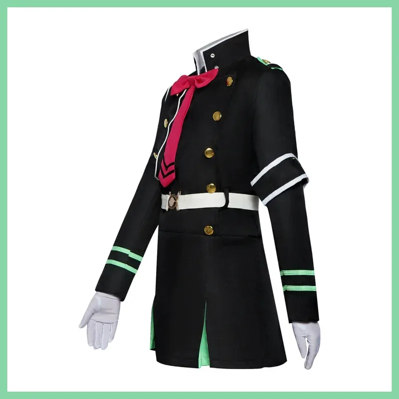 2025년 AAA 애니메이션 오브 더 엔드 시노아 히이라기 코스프레 의상 오와리 노 세라프 군복 드레스 가발 여성 카니발 할로윈