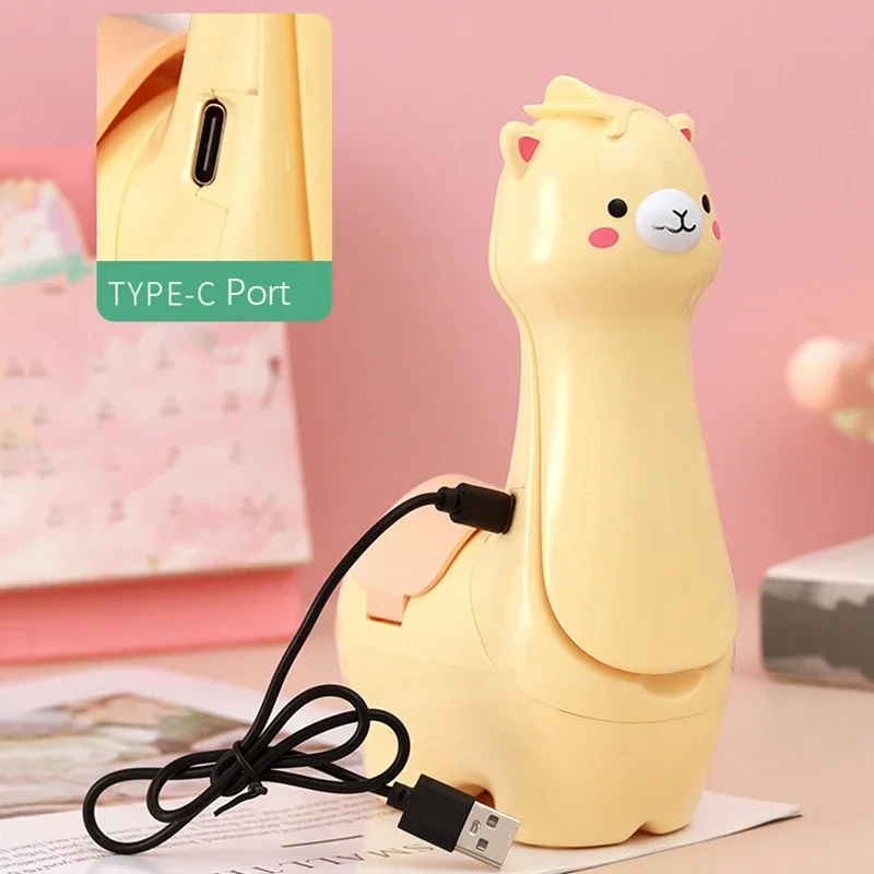 الإبداعية الألبكة حامل قلم مصباح USB قابلة للشحن لطيف ضوء الليل طوي مكتب صغير ضوء للأطفال الطلاب القراءة الدراسة