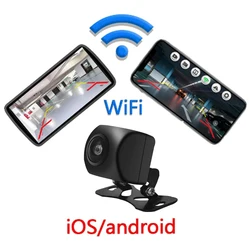 Universal AHD 1080P Wireless Car Rear View Camera Wifi Front Night Vision Waterproof IP67  Reversing for 2 Din APP Android IOS