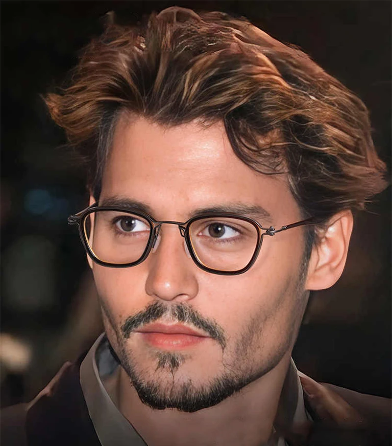 Japanese Handmade Square Glasses Frame Men Titanium Acetate Prescription Eyeglasses Brand Design Small Face Oculos Spectacles