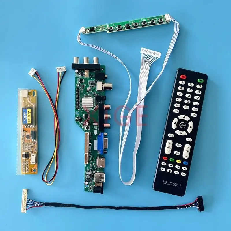 

For LTN150X6 LTN150XB LTN150XG LCD Driver Board IR+AV+USB+HDMI+VGA 30Pin LVDS LCD Monitor DVB Digital Signal 1024*768 Kit 1CCFL