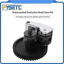 For Bambu X1/P1P CNC Nanocoated Extrusion Head Gear Kit High Quality 3d Printer parts for Bambu 3d Printer