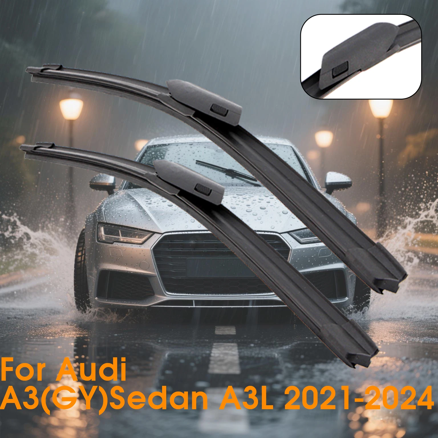 

Щетки стеклоочистителя автомобиля для Audi A3 (GY) Sedan A3L 2021-2024, щетки лобового стекла, переднего стекла 26 "+ 19", автомобильные аксессуары