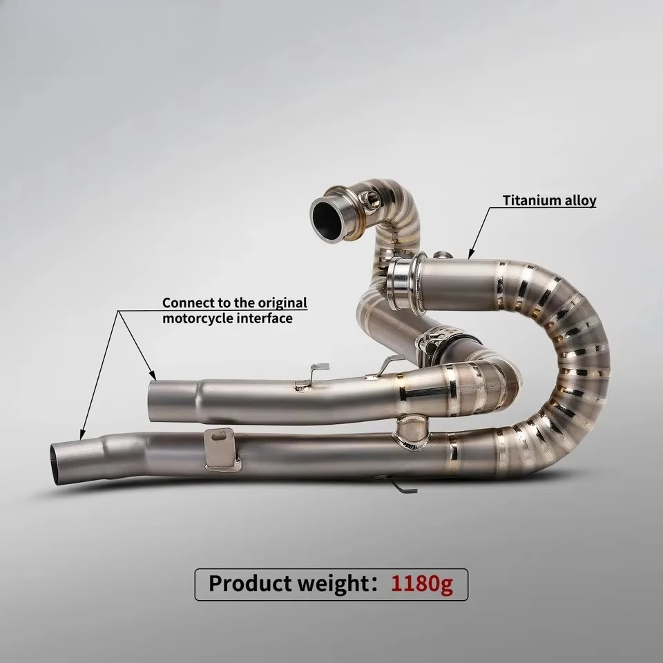 For Scrambler 1200 XC XE 2019-2023 Titanium Alloy Motorcycle Exhaust Pipe New Front Link Retrofit/Upgrade Guangdong China
