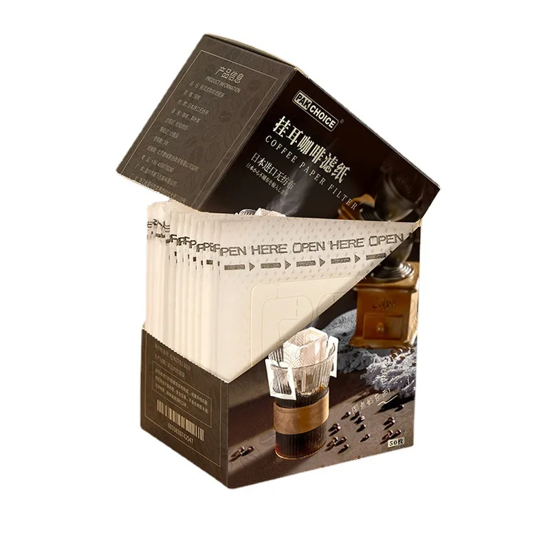 Japanese Hanging Ear Coffee Filter Bag Disposable Hand-brewed Coffee Filter Paper in Box Drip Coffee Inner Bag