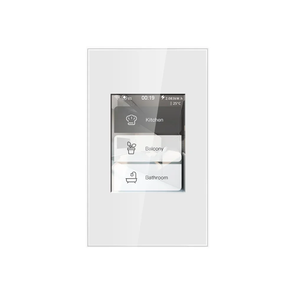 

EU/US L8 LCD touch screen wifi wireless smart switch 5 model in one support homekit TUYA&Smart life app