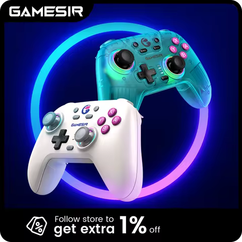GameSir Nova Bluetooth Switch Controller Gamepad sem fio com efeito Hall para Nintendo Switch 2 iPhone Android Celular