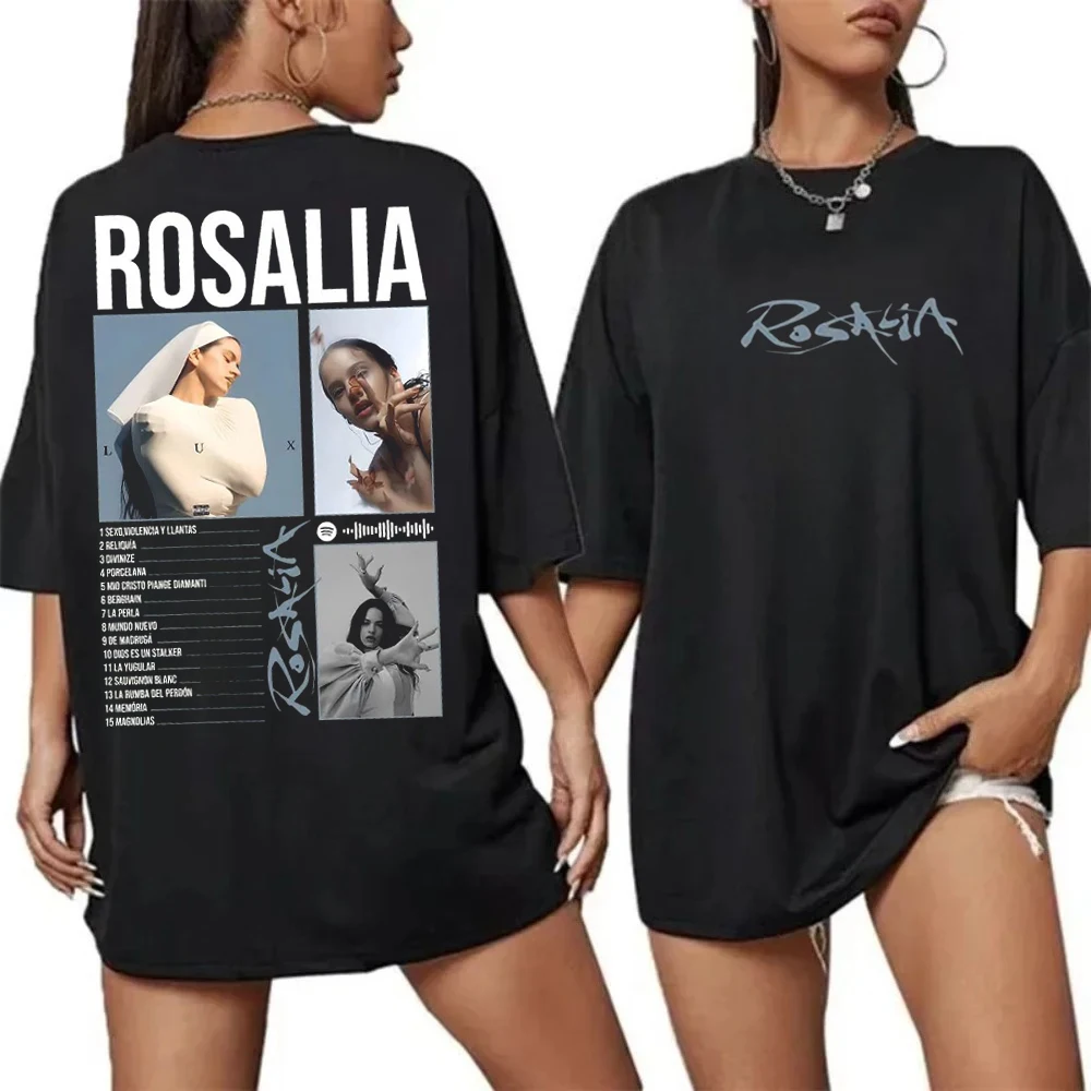Rosalia Lux Tour 2026 T-shirt Vintage Graphic Print Cotton Tee