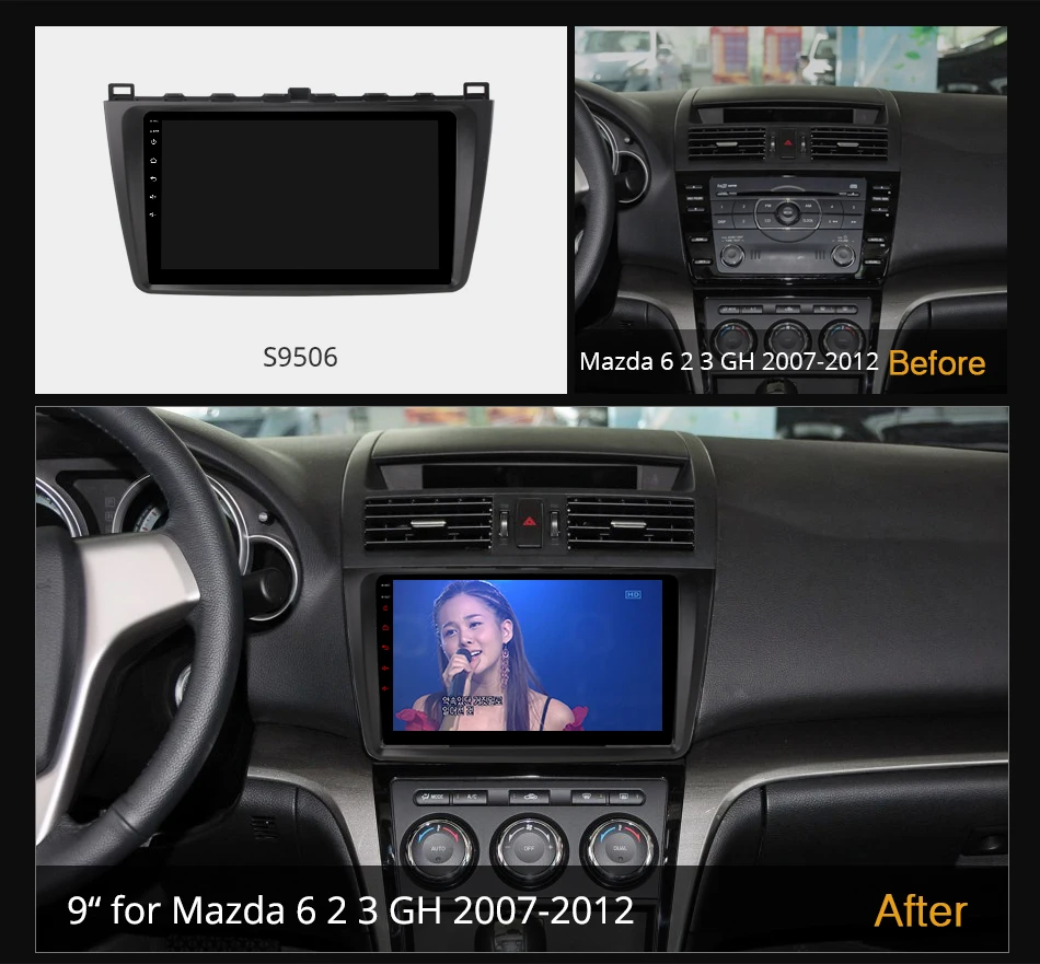 Ownice K6+ 2K for Mazda 6 II GH 2007 - 2012 Car Radio Multimedia Video Player Navigation Stereo GPS Android 12 No 2din 2 Din DVD