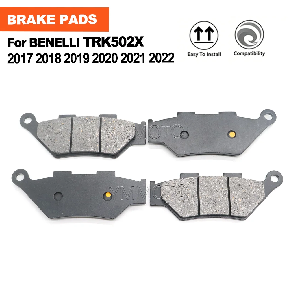 Motorcycle Front Brake Pads Fit For BENELLI TRK 502X 502 X TRK502X Trk502-X 2017 2018 2019 2020 2021 2022 Accessories