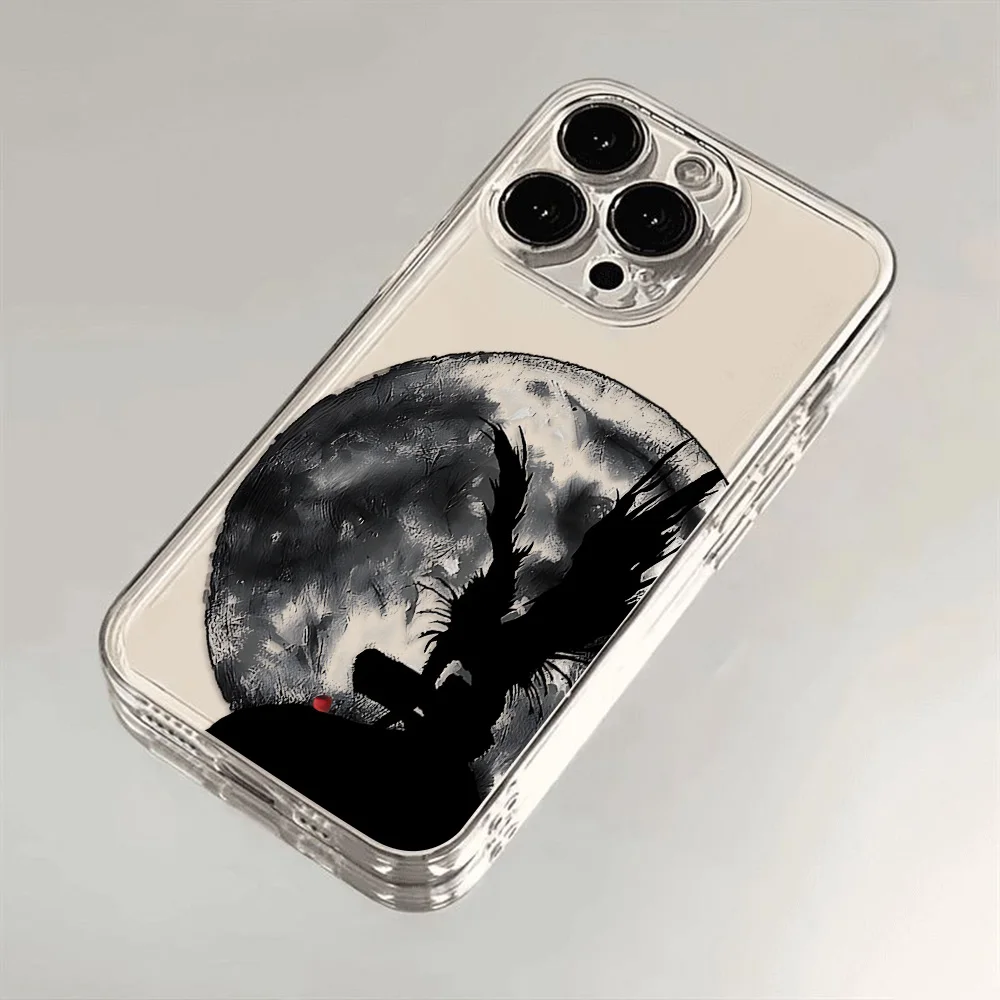 Transparent Phone Case For Anime Hot Deathes Notes Xiaomi Redmi Note 13 12 12C 11 10 10C 13C 10s 9 9s 9A 9T 9C 8 7 Pro Max 4G 5G