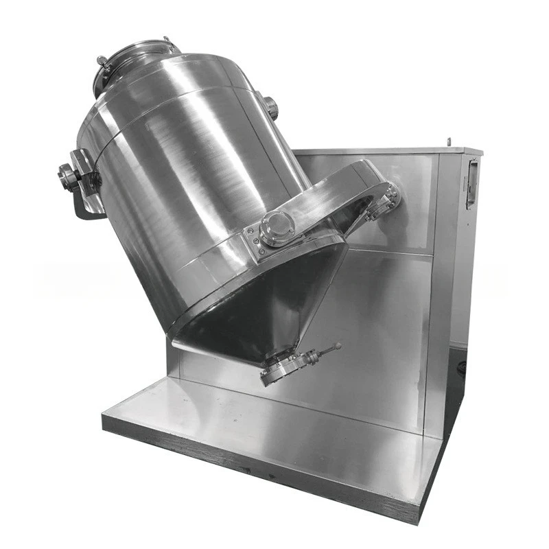 New Dry Powder Granule Drum Mixer 100KG 200KG Plastic Mixing Powder Mixer Machine